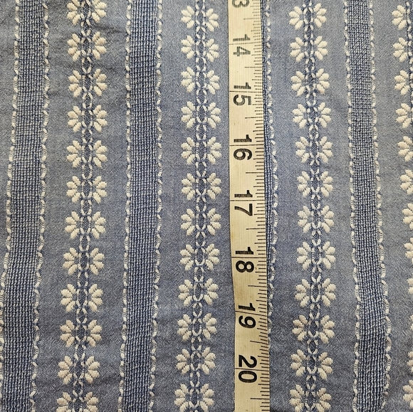 Vince Camuto Womens Blue And White Lightweight Cap Sleeve Top Size Petite Medium - Picture 6 of 9